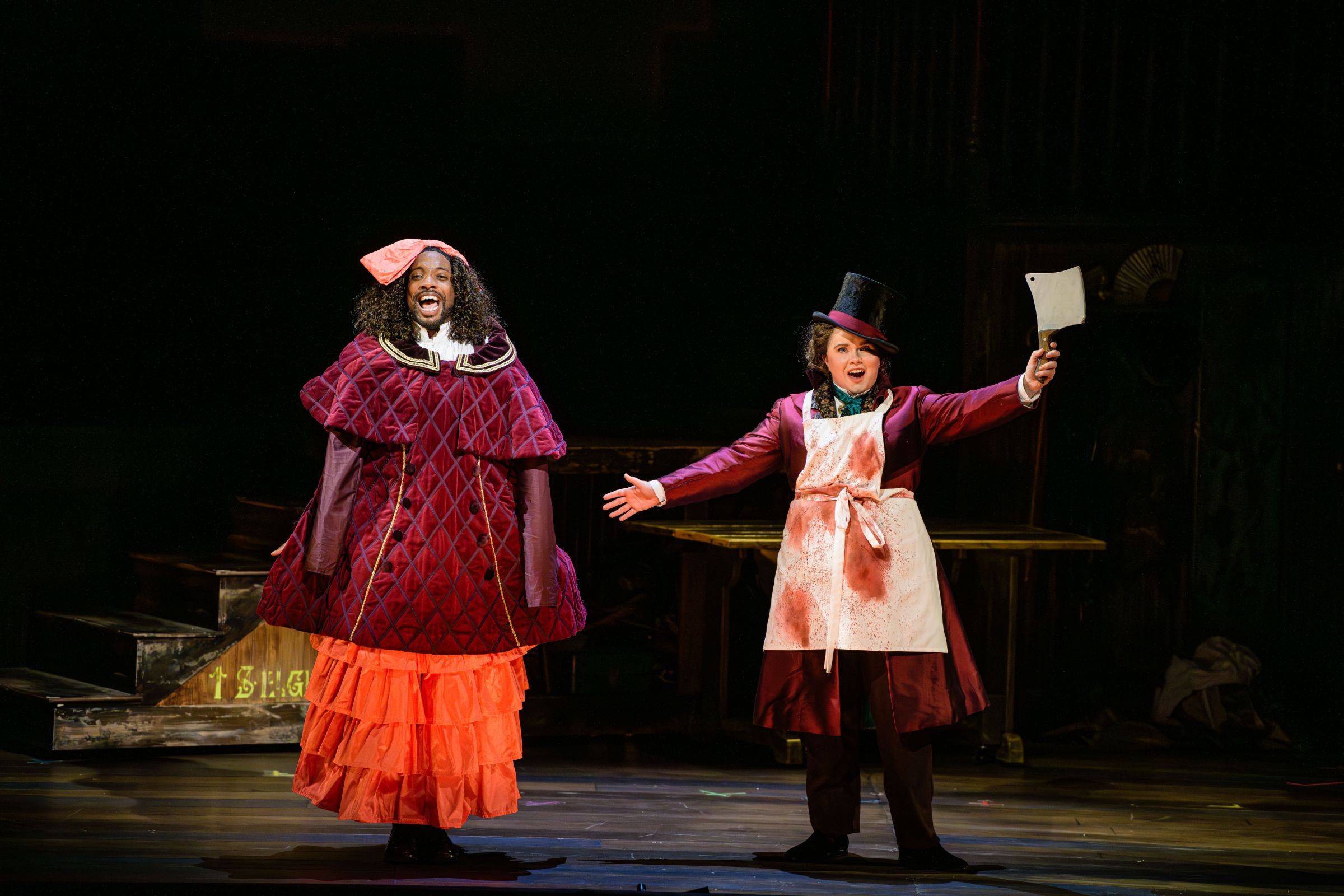 Christian Mark Gibbs (Dan Leno), Tara Erraught (Elizabeth Cree) &copy; Glimmerglass Festival | Brent DeLanoy