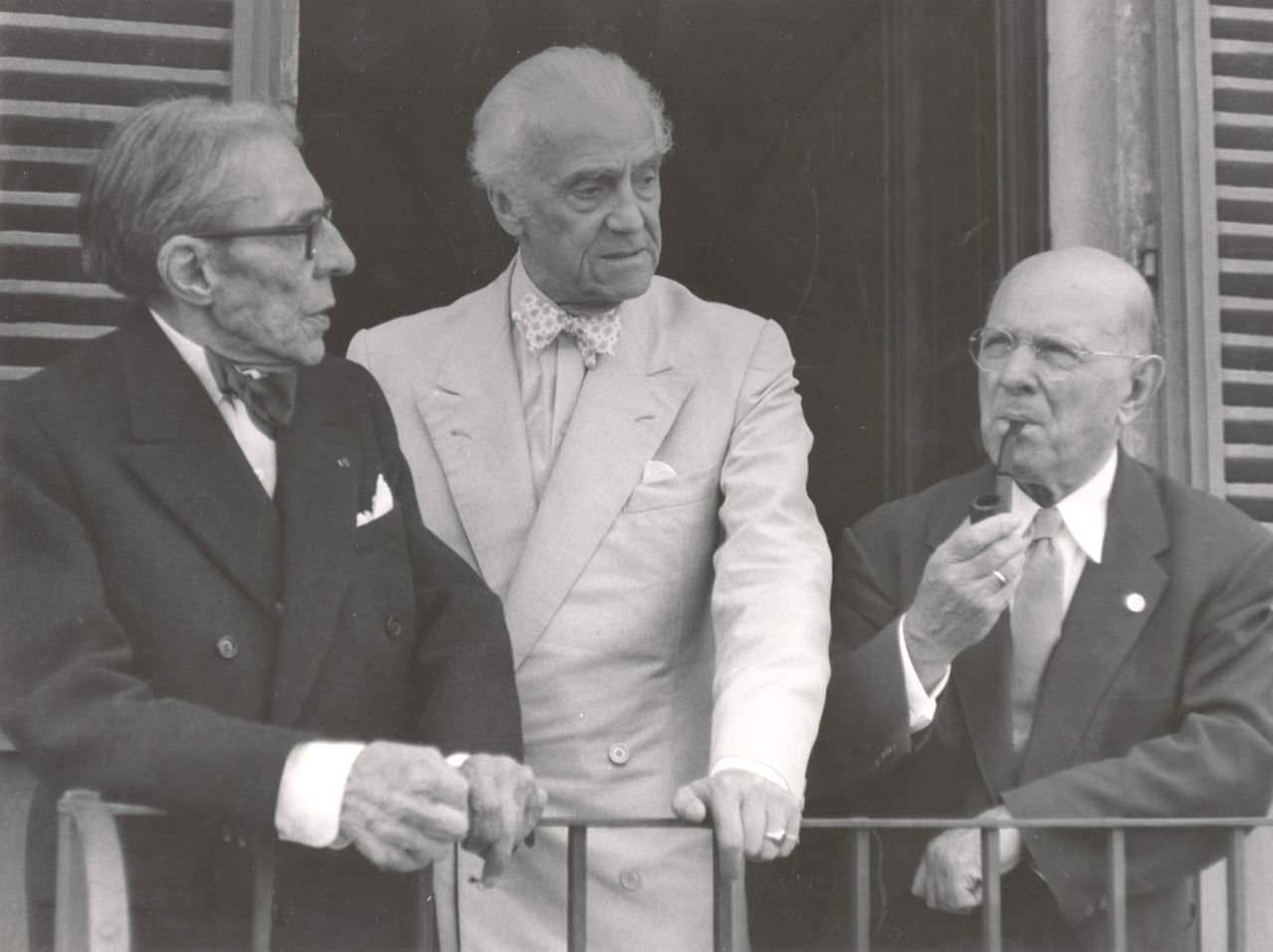 Alfred Cortot, Count Guido Chigi and Pablo Casals in 1961 © Accademia Musicale Chigiana