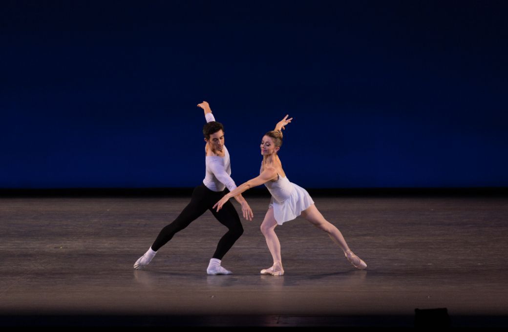 NYCB's Anthony Huxley and Megan Fairchild in Balanchine's <i>Duo Concertant</i> © Rosalie O'Connor