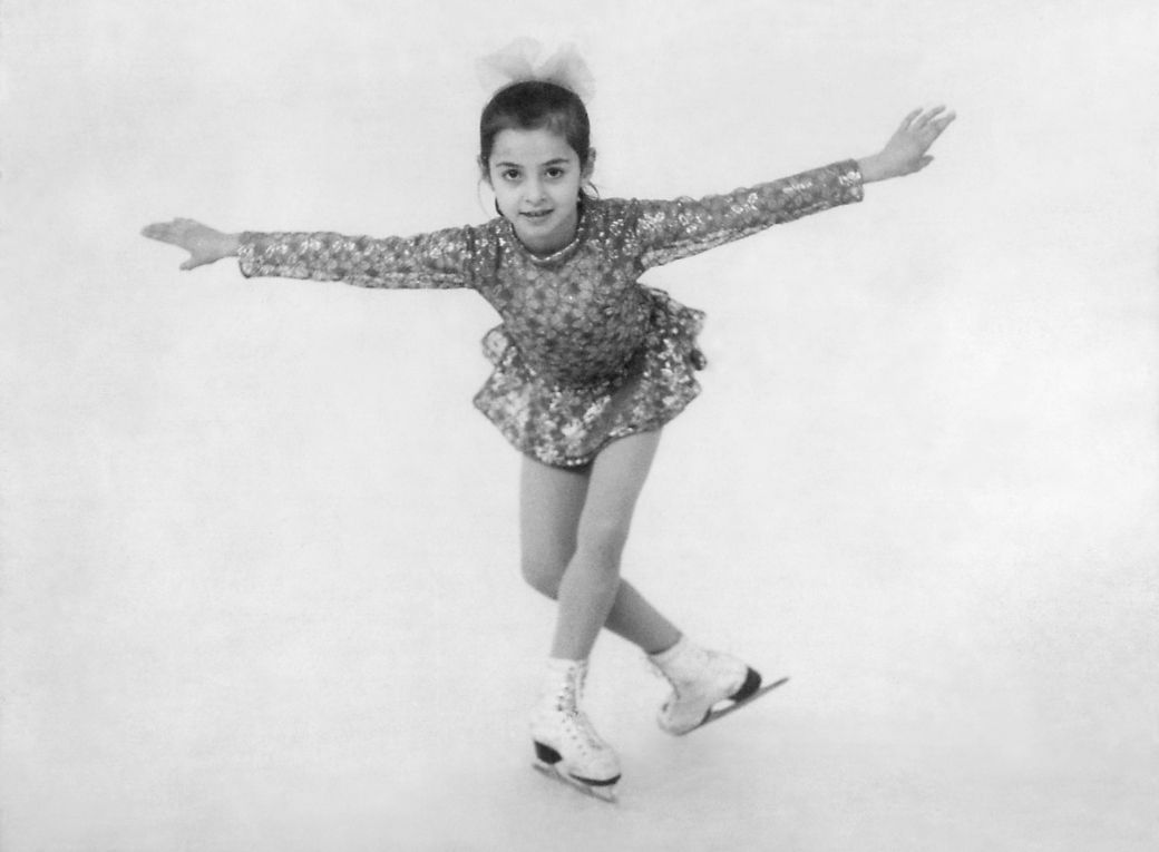 Nina Ananiashvili at 9 years old as the Georgian Junior Figure Skating Champion © Nina Ananiashvili's own collection