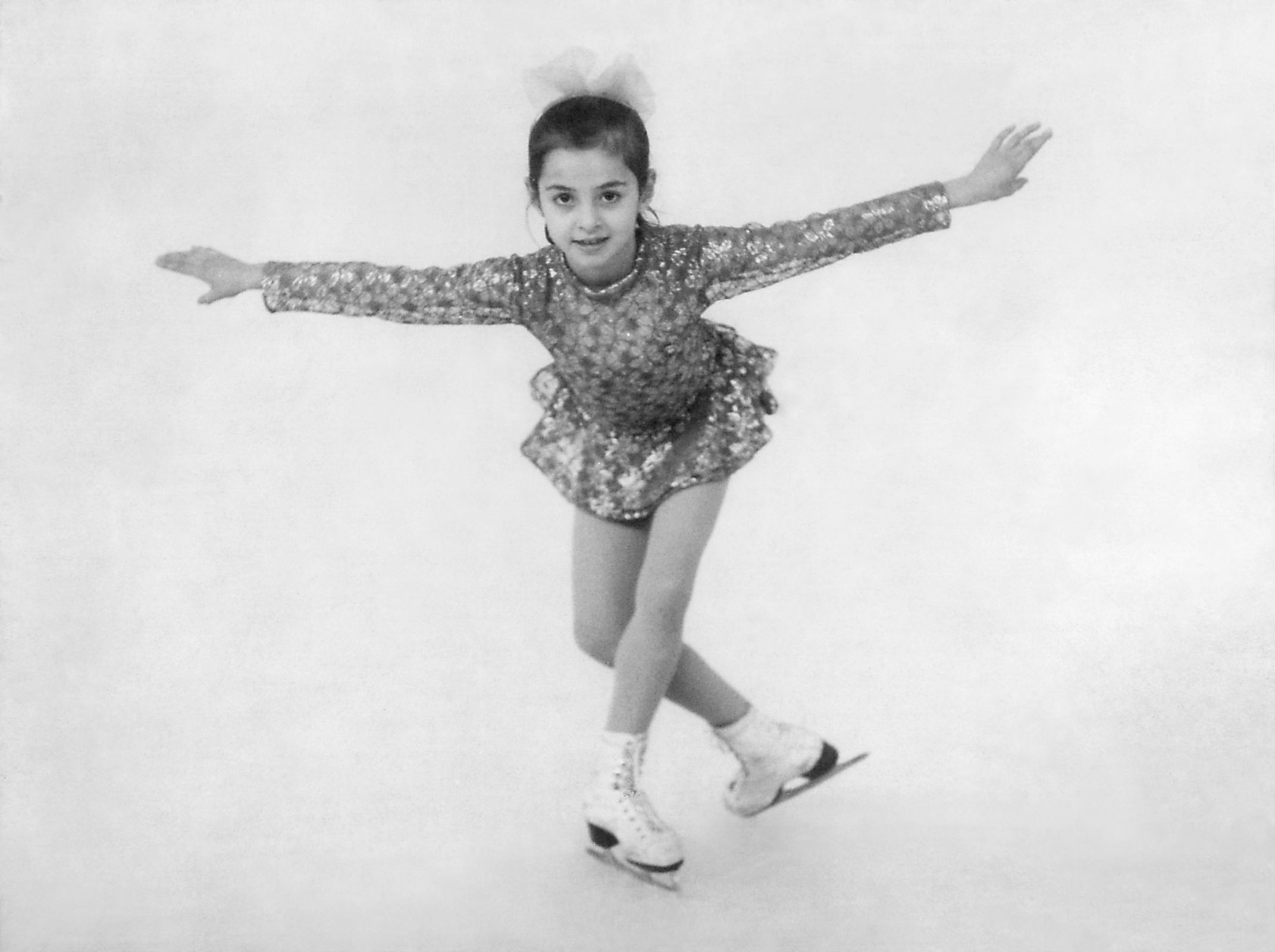 Nina Ananiashvili at 9 years old as the Georgian Junior Figure Skating Champion © Nina Ananiashvili's own collection