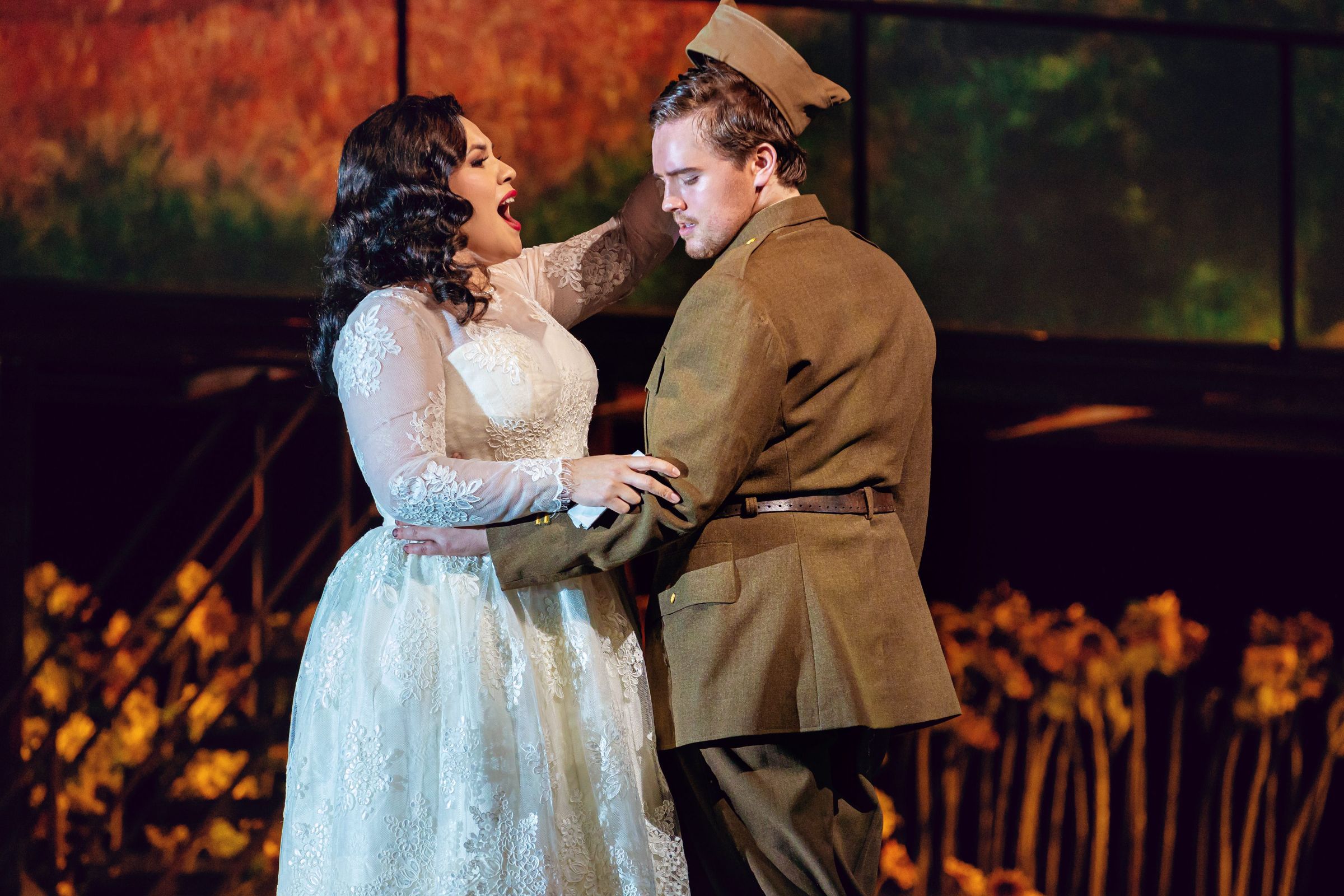 Yaritza Véliz (Adina) and Jonah Hoskins (Nemorino) &copy; Curtis Brown Photography