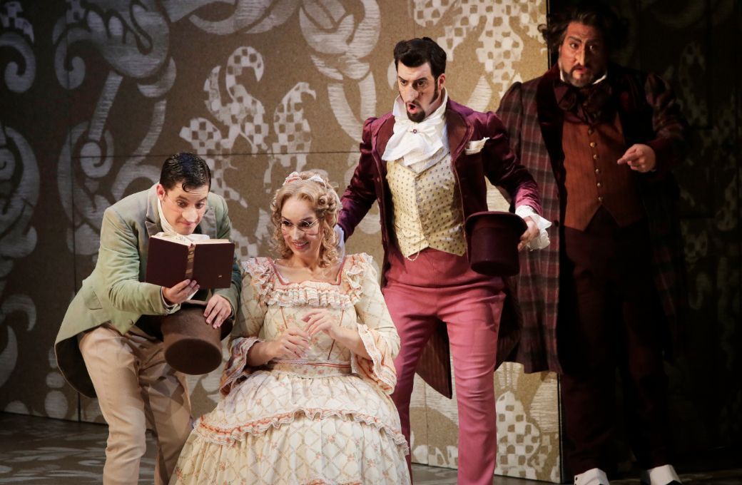 Pietro Adaíni (Ermanno), Maria Barakova (Ernestina), Carles Pachón (Buralicchio) and Nicola Alaimo &copy; Amati Bacciardi
