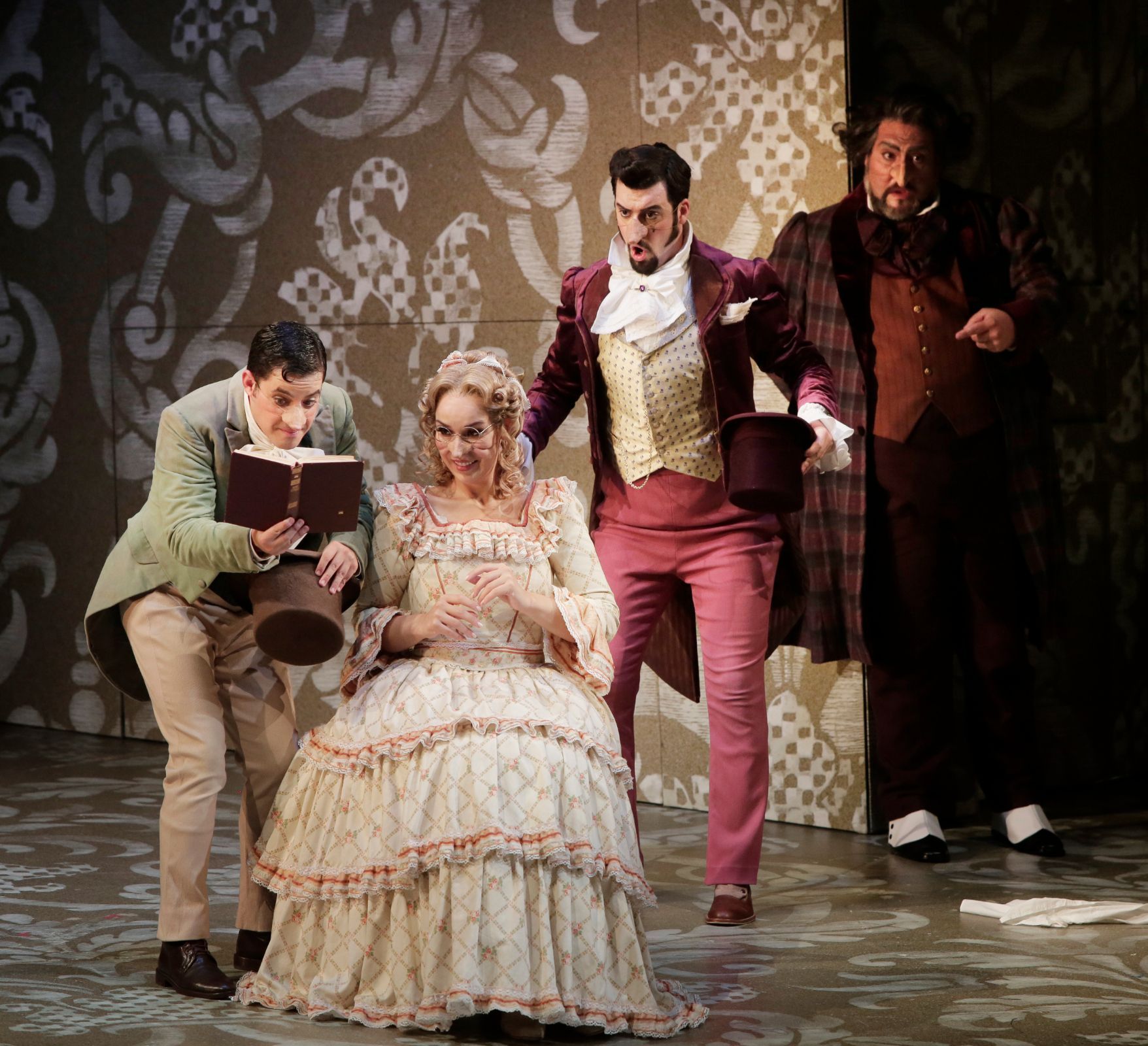 Pietro Adaíni (Ermanno), Maria Barakova (Ernestina), Carles Pachón (Buralicchio) and Nicola Alaimo &copy; Amati Bacciardi