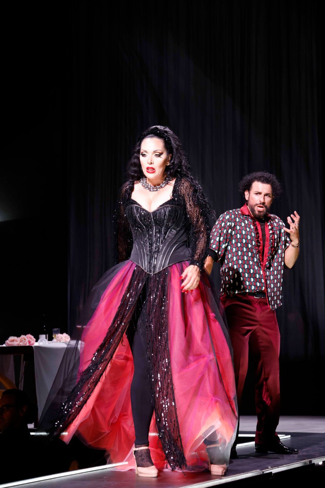 Anastasia Bartoli (Ermione) and Enea Scala (Pirro) &copy; Amati Bacciardi