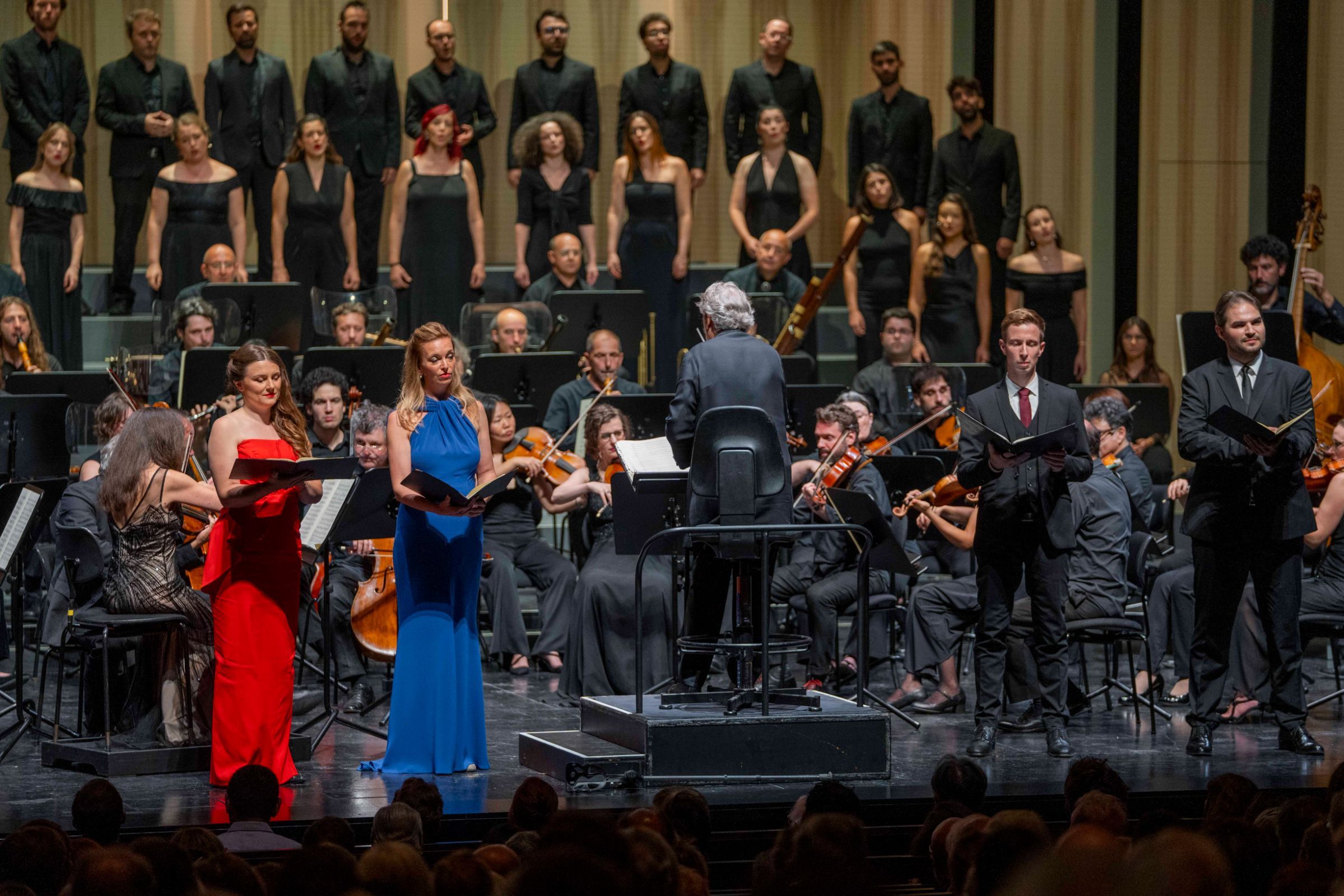Lina Johnson, Olivia Vermeulen, Jordi Savall, Martin Platz und Manuel Walser © Salzburger Festspiele | Marco Borrelli