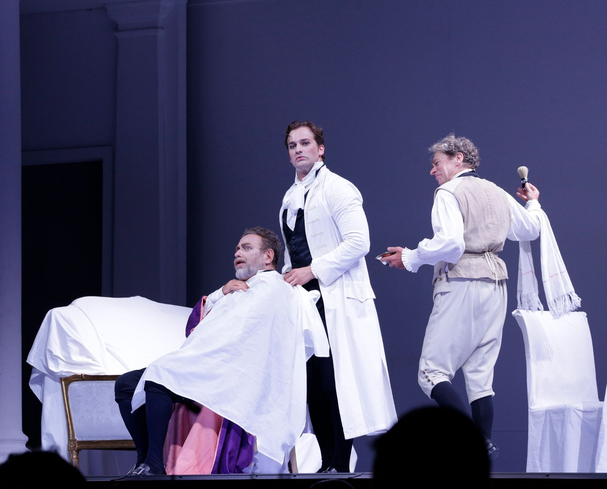 Carlo Lepore (Bartolo), Andrzej Filończyk (Figaro) and William Corrò © Amati Bacciardi