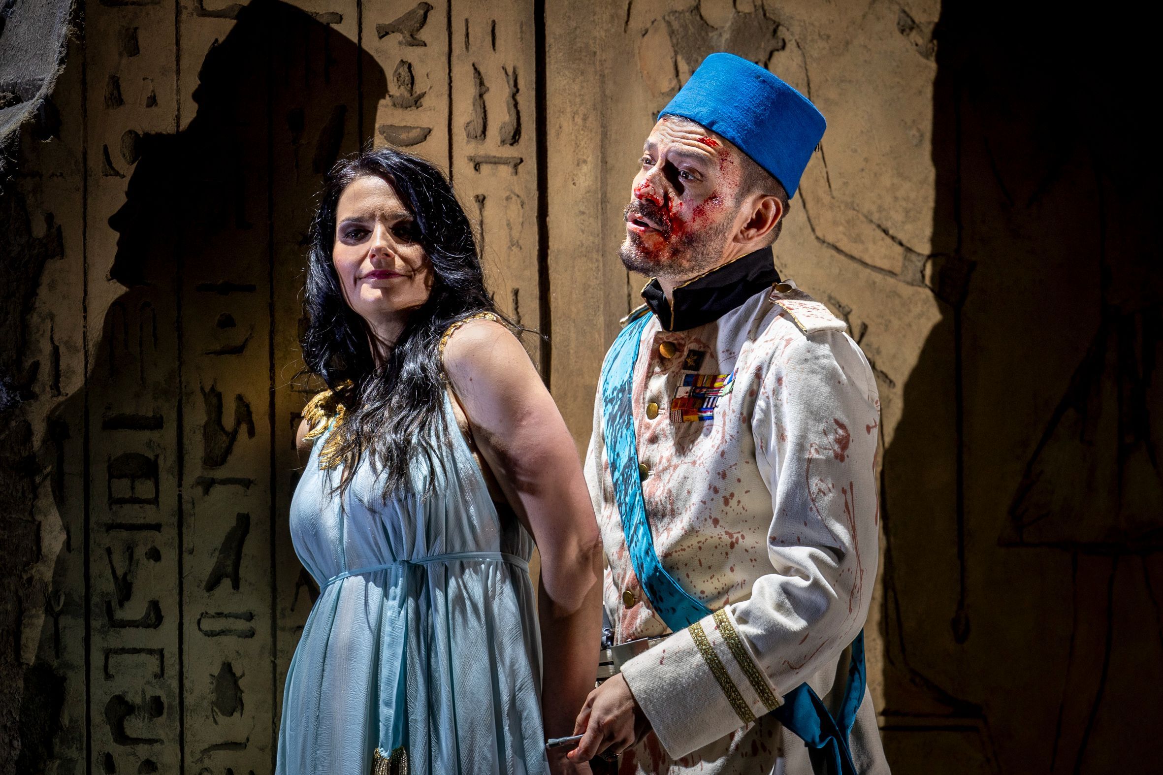 Emőke Baráth (Cleopatra) und Filippo Mineccia (Achilla) © Birgit Gufler