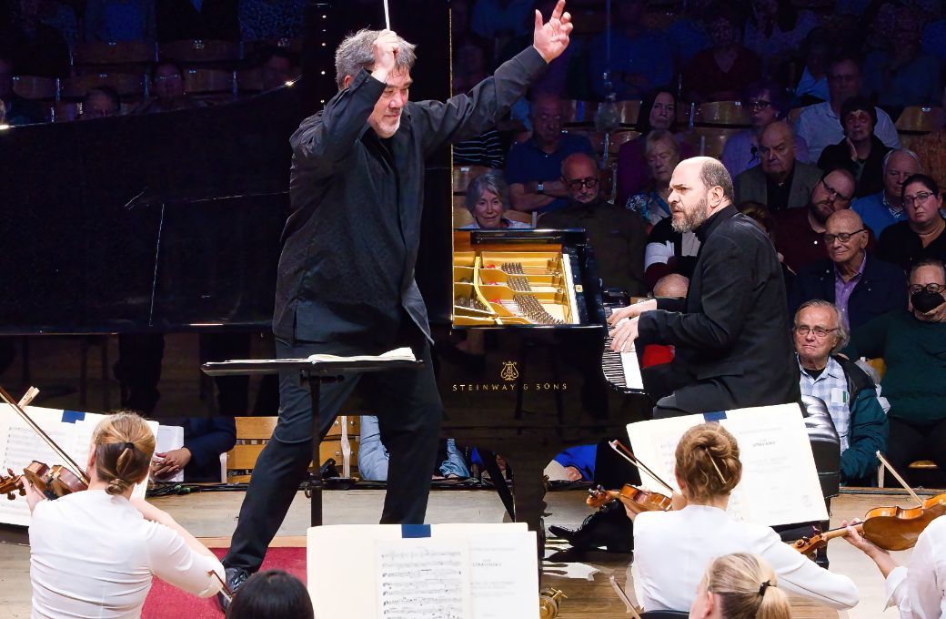 Alan Gilbert, Kirill Gerstein and the Boston Symphony © Hilary Scott