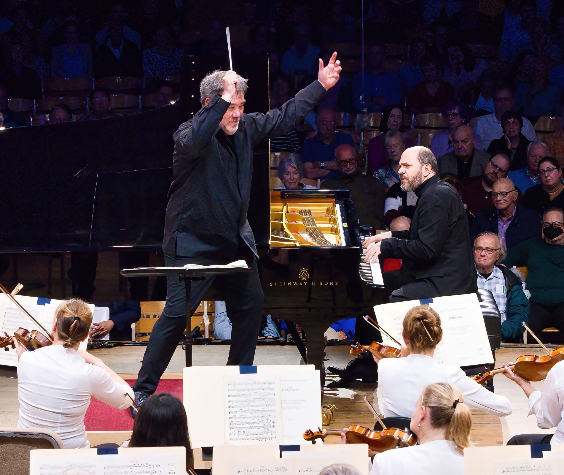 Alan Gilbert, Kirill Gerstein and the Boston Symphony &copy; Hilary Scott