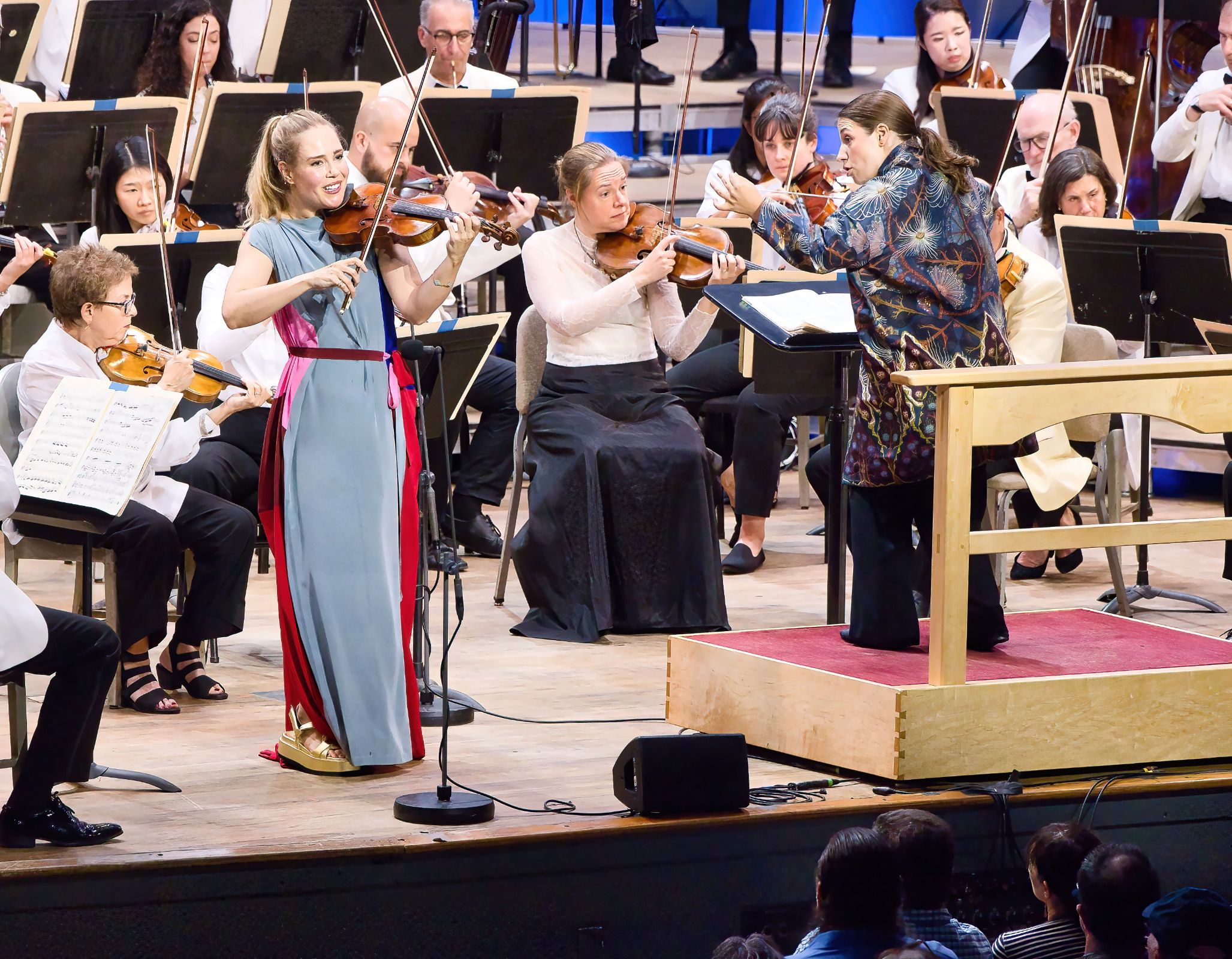 Leila Josefowicz, Dalia Stasevska and the Boston Symphony © Hilary Scott