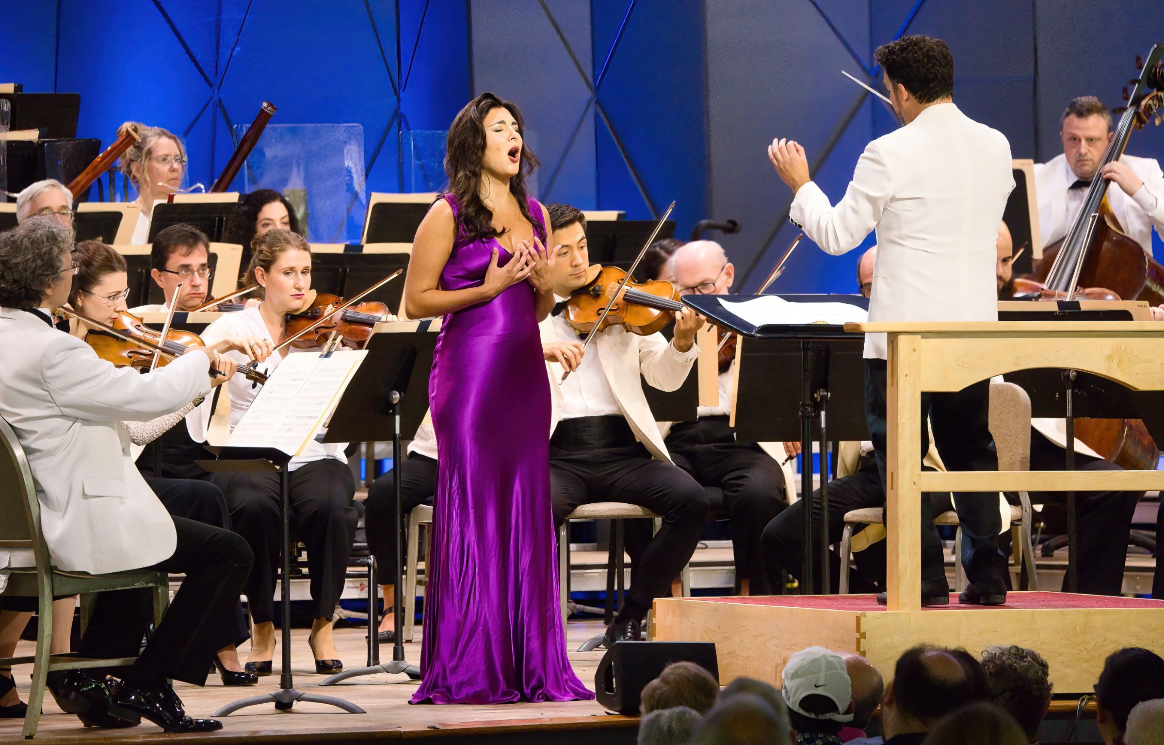 Elena Villalón, James Gaffigan and the Boston Symphony &copy; Hilary Scott