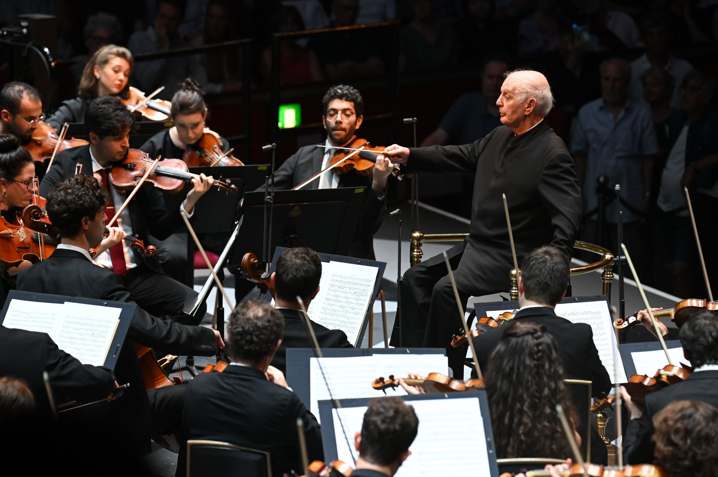 Daniel Barenboim conducts the West-Eastern Divan Orchestra &copy; BBC | Chris Christodoulou