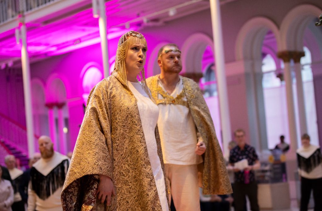 Kitty Whately (Jocasta) and Roland Wood (Creon) &copy; Jess Shurte