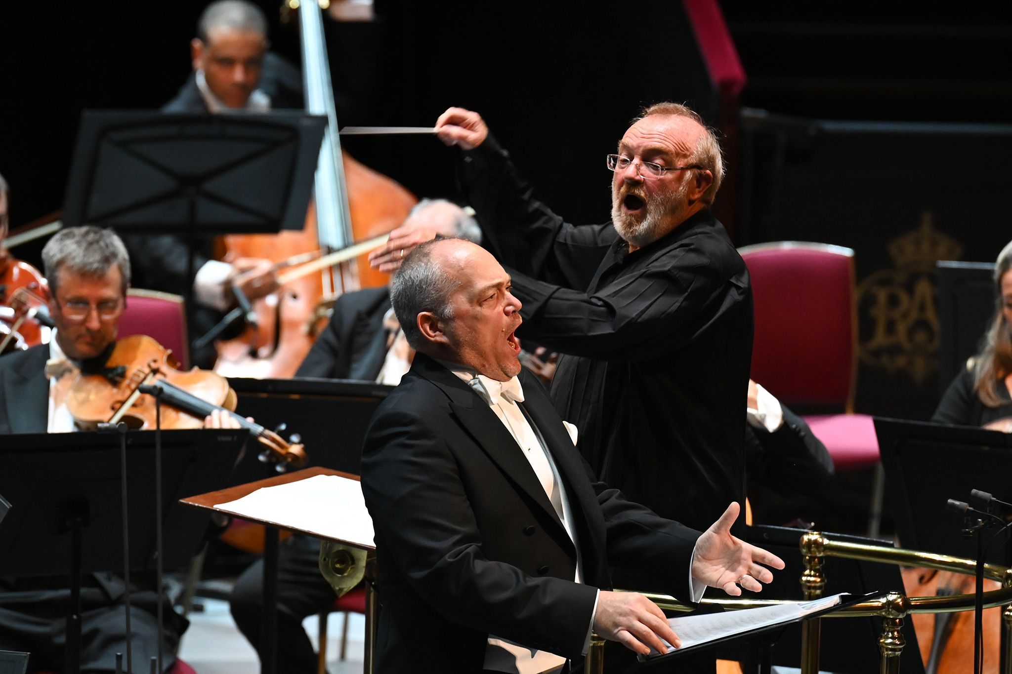 Christopher Maltman, Martyn Brabbins and the BBCSO &copy; BBC |  Chris Christodoulou