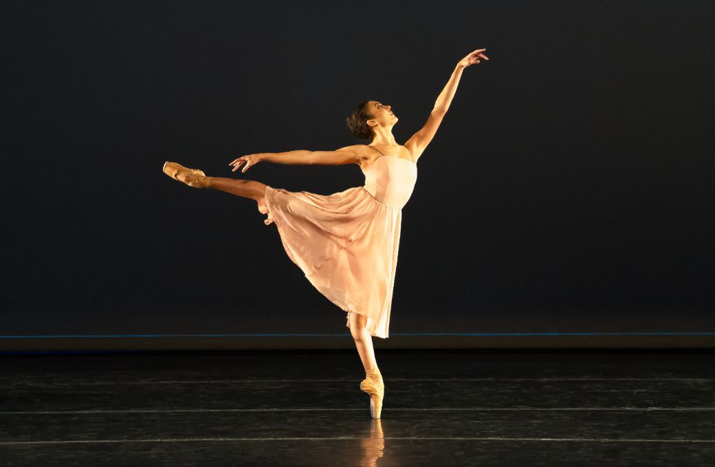 Kyra Coco in Alexei Ratmansky's <i>The Seasons pas de deux</i> with ABT Studio Company &copy; Kyle Froman