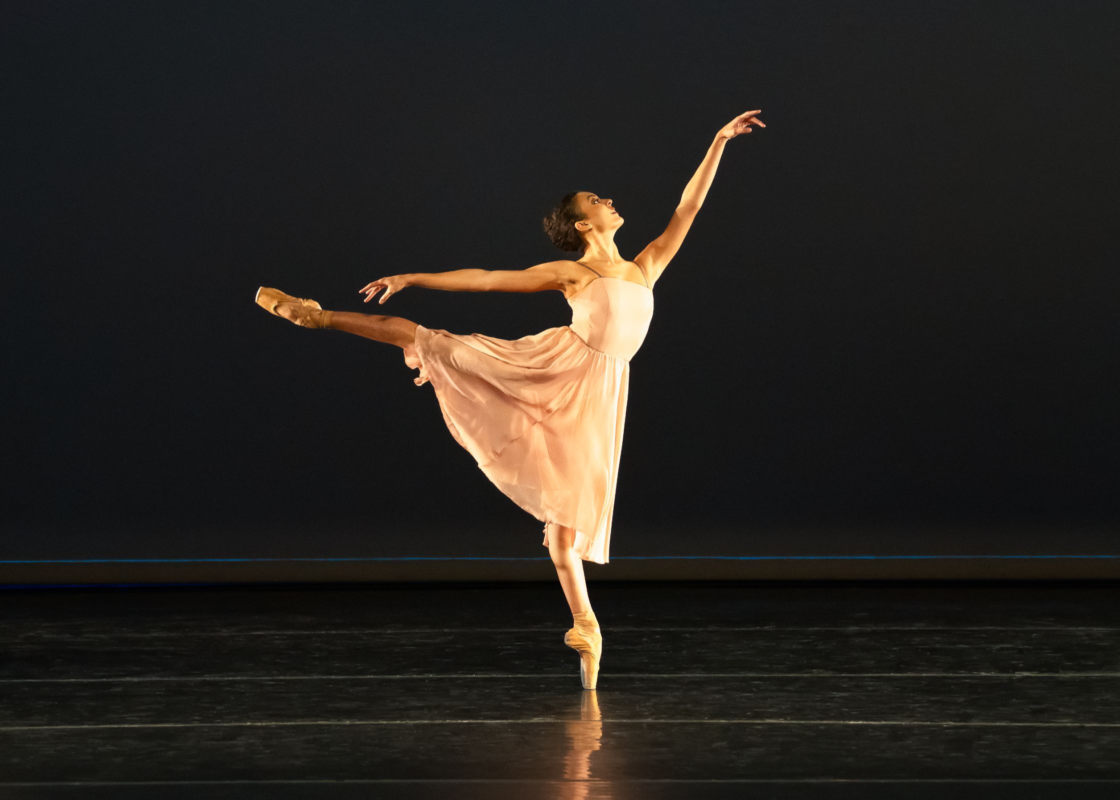 Kyra Coco in Alexei Ratmansky's <i>The Seasons pas de deux</i> with ABT Studio Company &copy; Kyle Froman