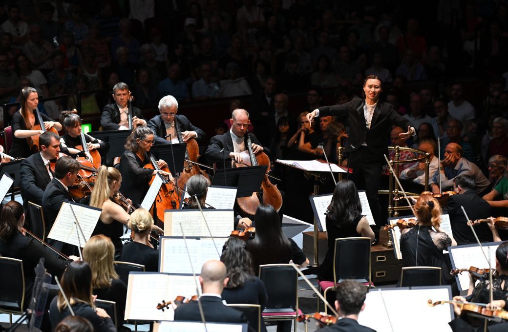 Tianyi Lu conducts the BBC Symphony Orchestra &copy; BBC |  Chris Christodoulou