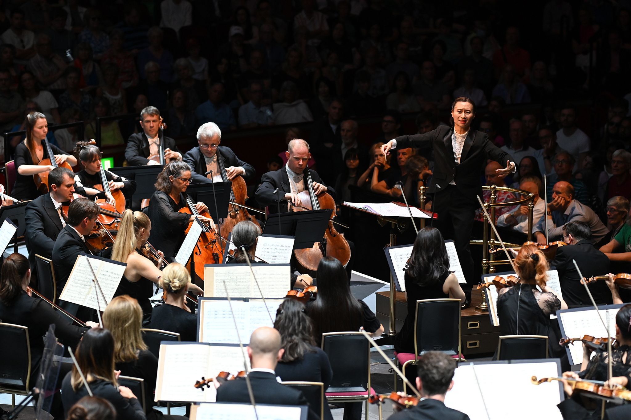 Tianyi Lu conducts the BBC Symphony Orchestra &copy; BBC |  Chris Christodoulou
