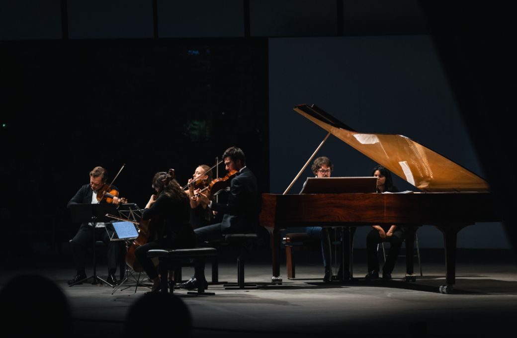 Renaud Capu&ccedil;on, Anna Agafia Egholm, Paul Zientara, St&eacute;phanie Huang et Lucas Debargue &copy; Valentine Chauvin