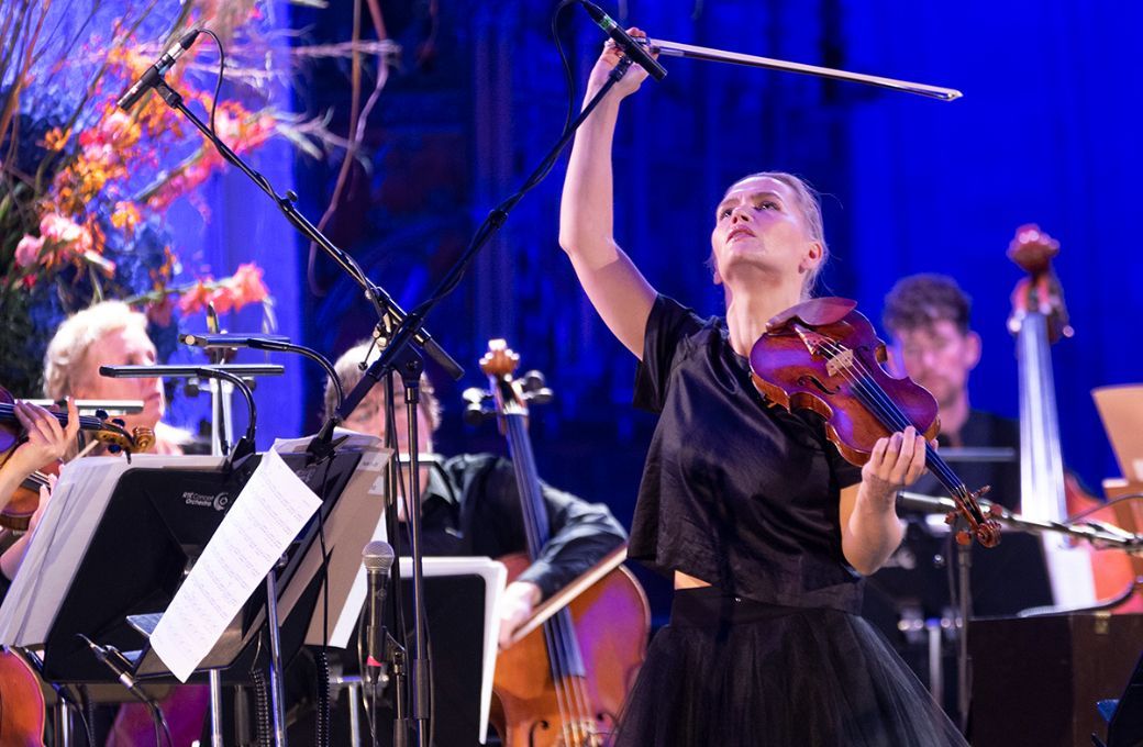 Mari Samuelsen and the RTÉ Concert Orchestra © John D Kelly | Kilkenny Arts Festival