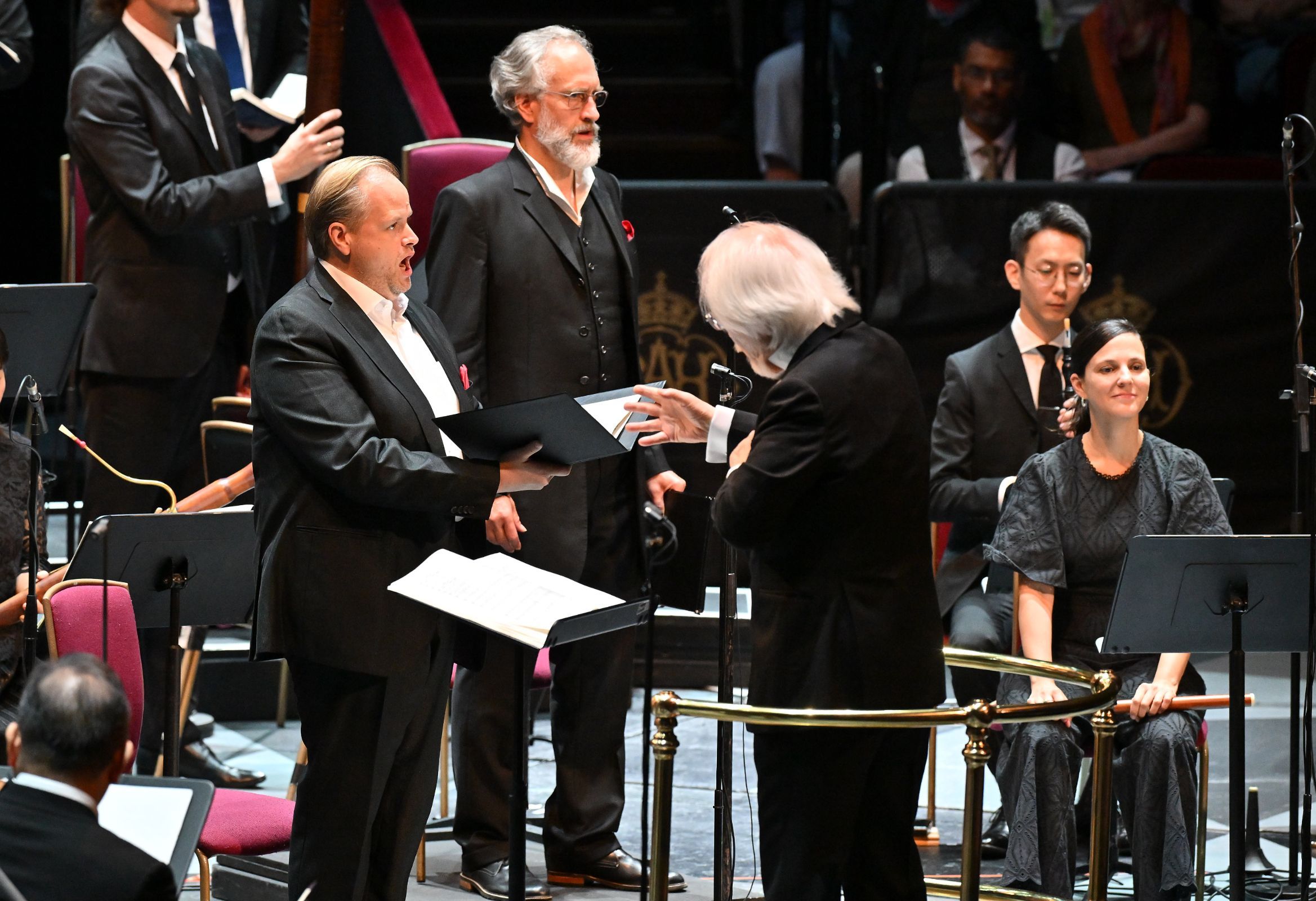 Benjamin Bruns, Christian Immler and Masaaki Suzuki &copy; BBC | Mark Allan