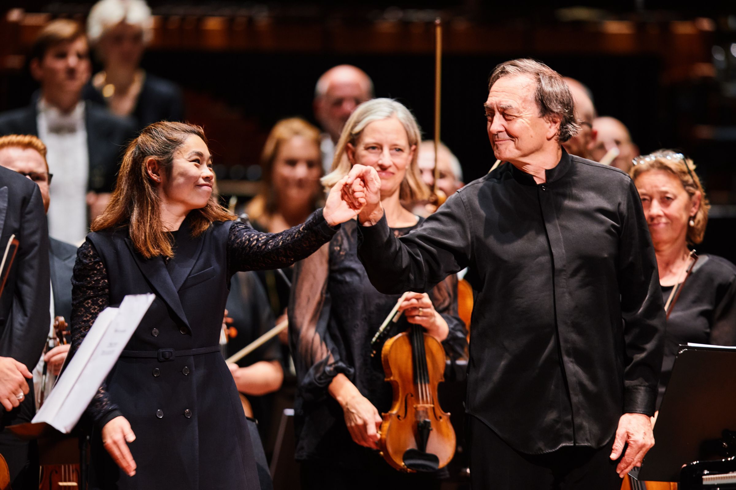 Elim Chan, Pierre-Laurent Aimard and the RSNO &copy; Andrew Perry