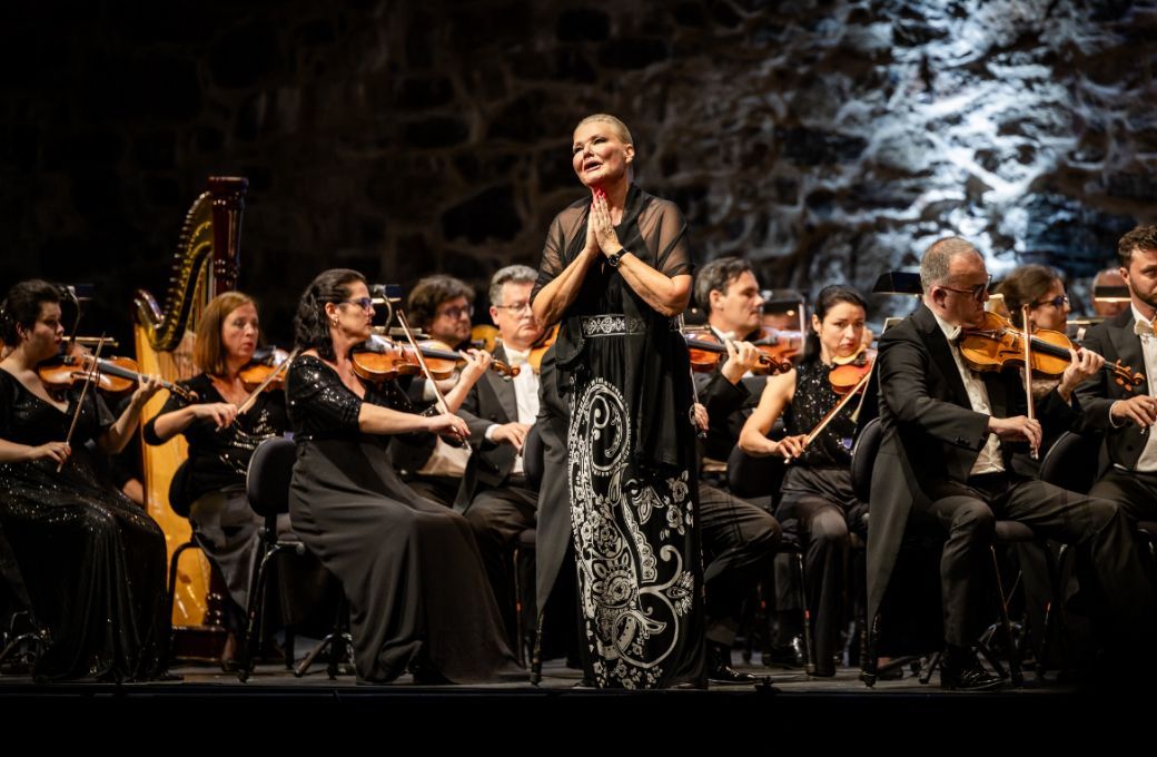 Karita Mattila as the Kostelnička with Prague National Theatre Opera in Savonlinna, July 2024 © Jussi Selvenoinnen