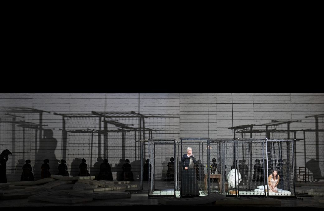 Karita Mattila and Asmik Grigorian in <i>Jenůfa</i> at the Royal Opera &copy; ROH 2021 | Tristram Kenton