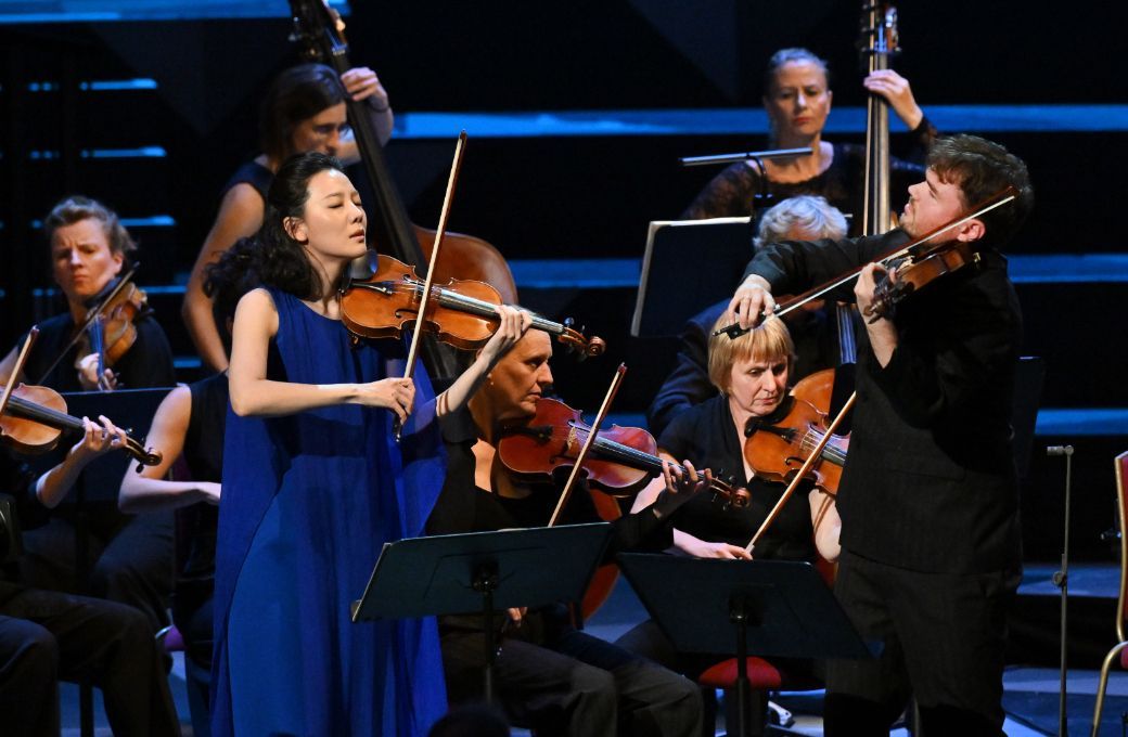 Clara-Jumi Kang and Timothy Ridout &copy; BBC |  Mark Allan