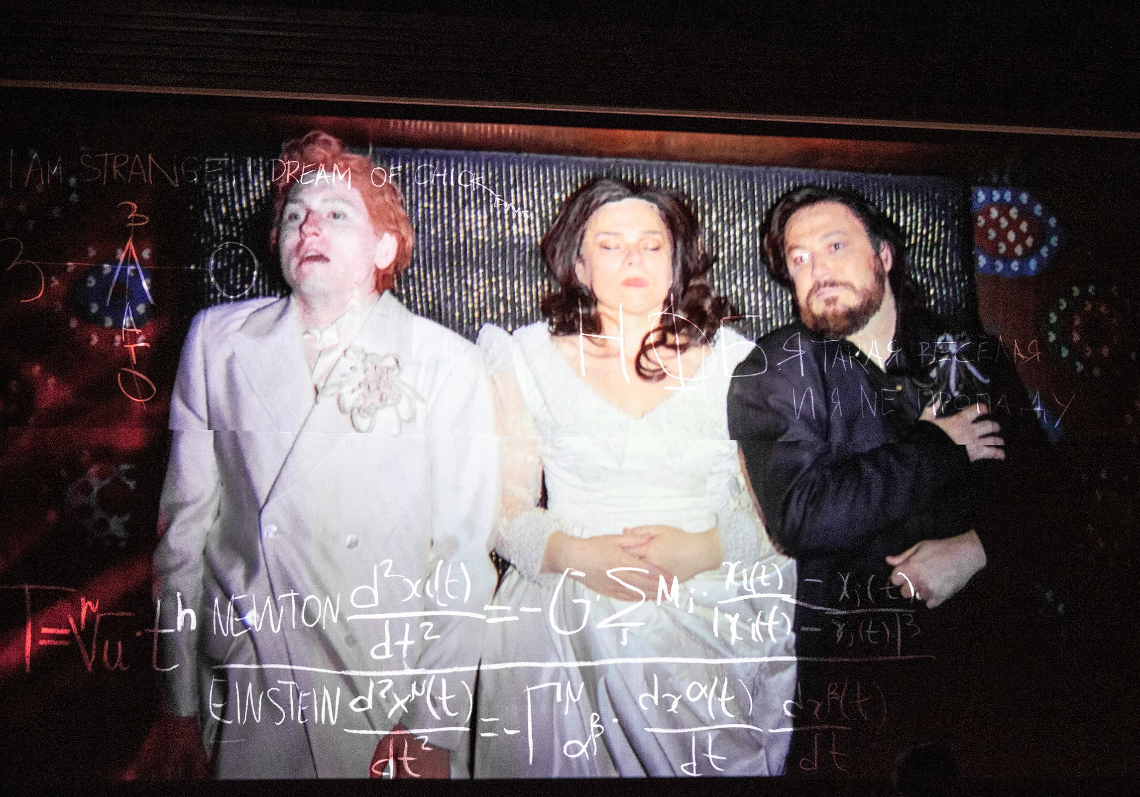 Bogdan Volkov (Myschkin), Aušrinė Stundytė (Nastassja Filippowna), Vladislav Sulimsky (Rogoschin) &copy; SF | Bernd Uhlig