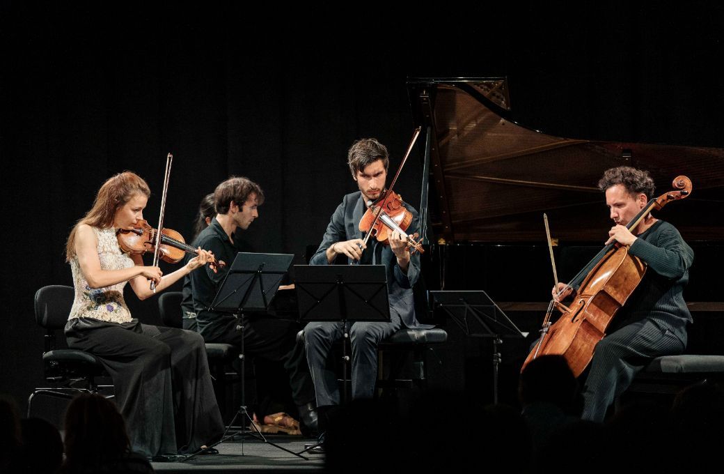 Liya Petrova, Paul Zientara, Edgar Moreau et Alexandre Kantorow &copy; Lewis Joly