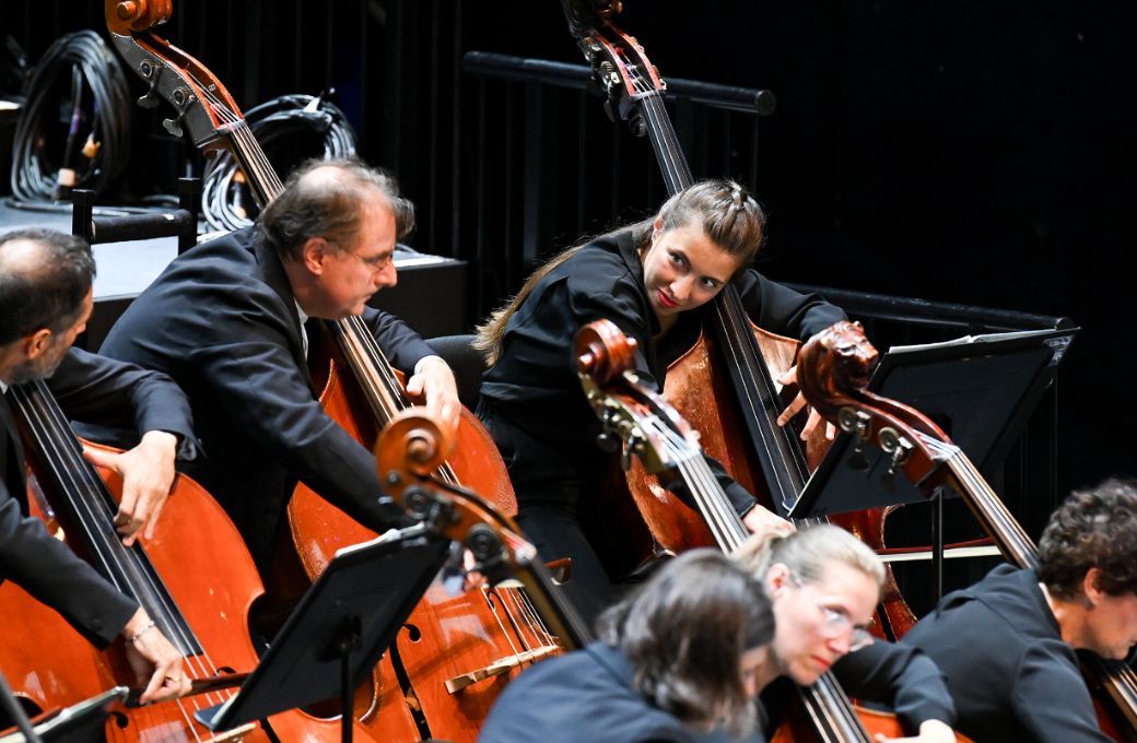 Double basses of the Orchestre de Paris &copy; BBC | Chris Christodoulou