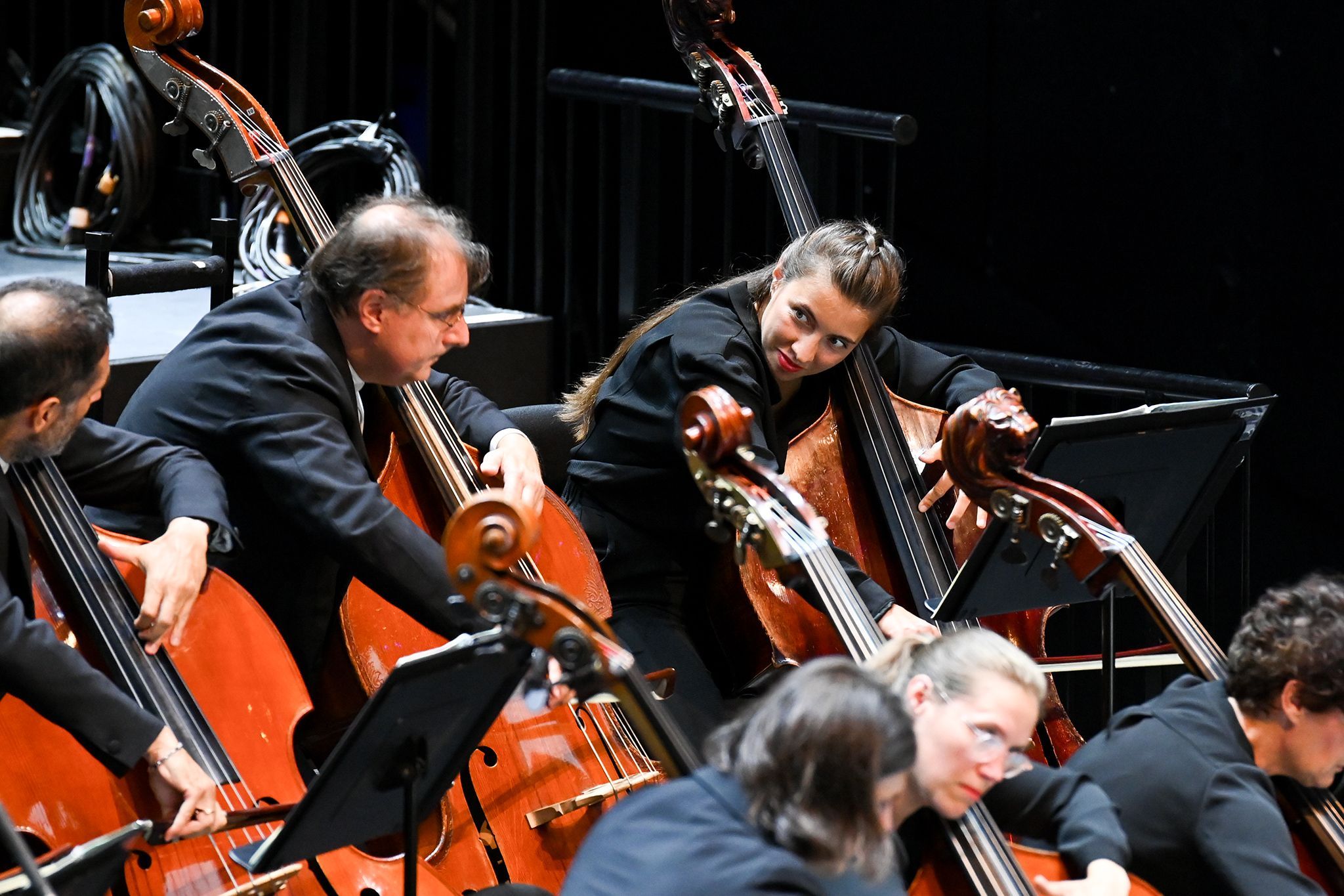 Double basses of the Orchestre de Paris &copy; BBC | Chris Christodoulou