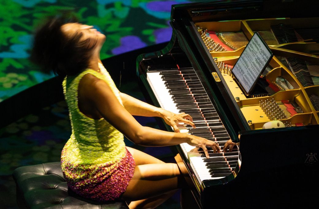 Yuja Wang performing in the Lightroom &copy; Justin Sutcliffe