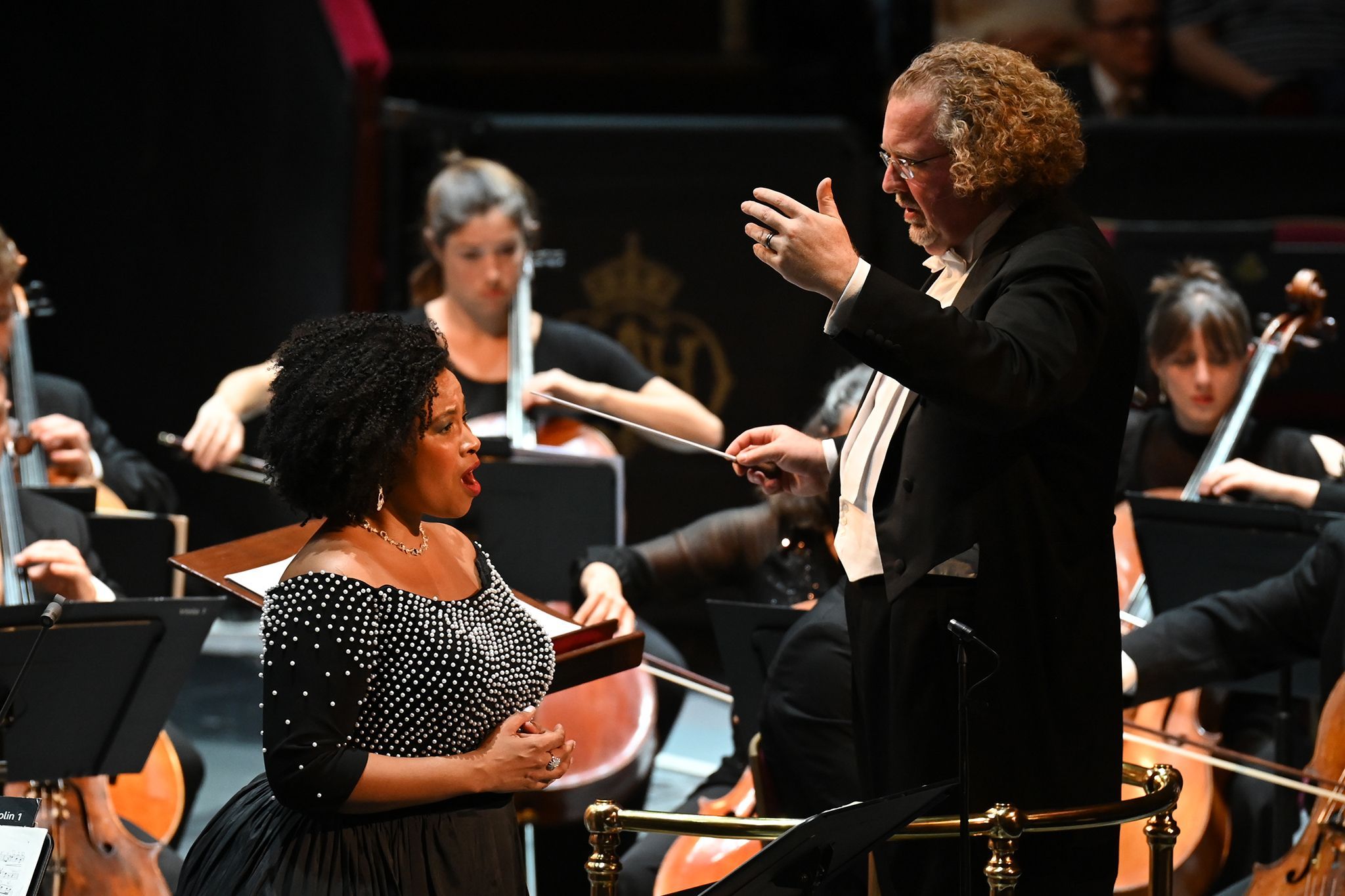 Golda Schultz and Stéphane Denève &copy; BBC | Chris Christodoulou