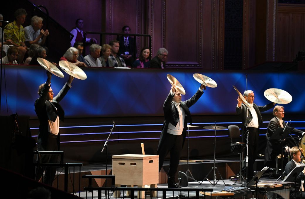 The Bavarian Radio Symphony Orchestra percussionists © BBC | Chris Christodoulou