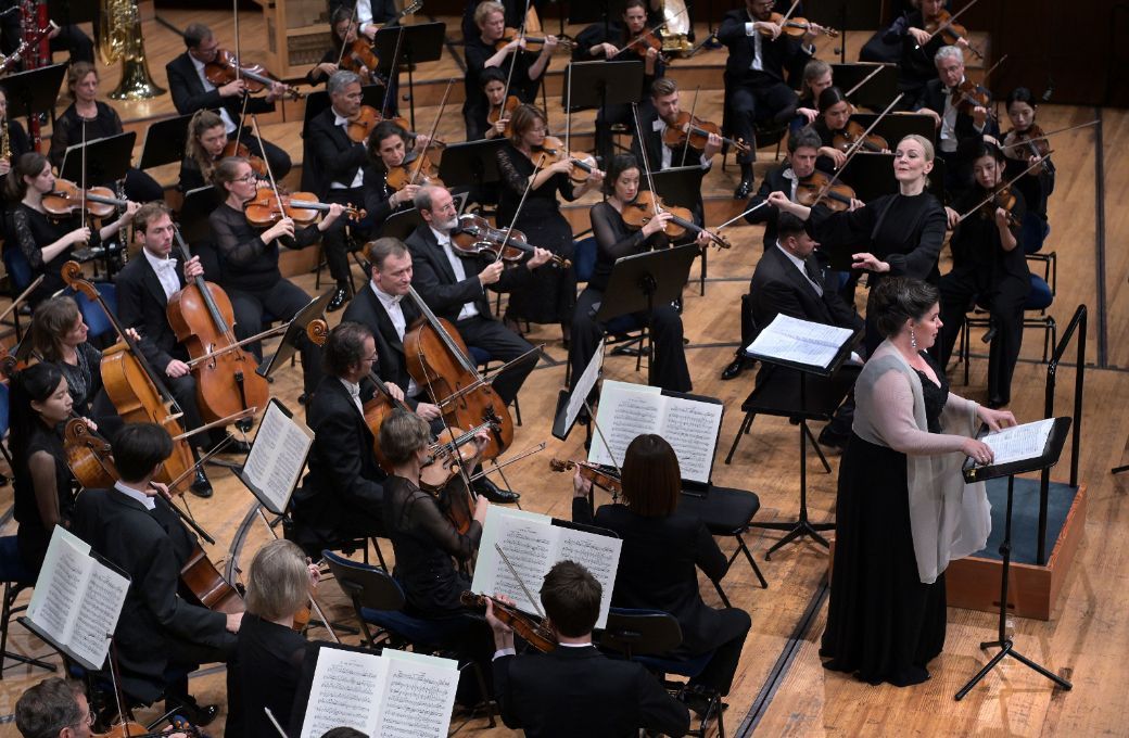 Wiebke Lehmkuhl, Susanna Mälkki et la Staatskapelle de Berlin © Peter Fischli / Lucerne Festival