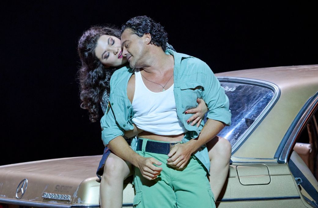 Aigul Akhmetshina (Carmen) und Vittorio Grigolo (Don Jos&eacute;) &copy; Wiener Staatsoper | Michael P&ouml;hn