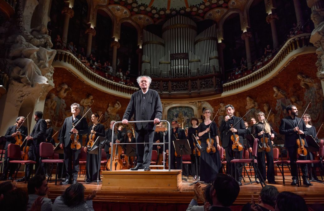 Philippe Herreweghe and Orchestre Champs-&Eacute;lys&eacute;es at the Palau de la M&uacute;sica &copy; Antoni Bofill
