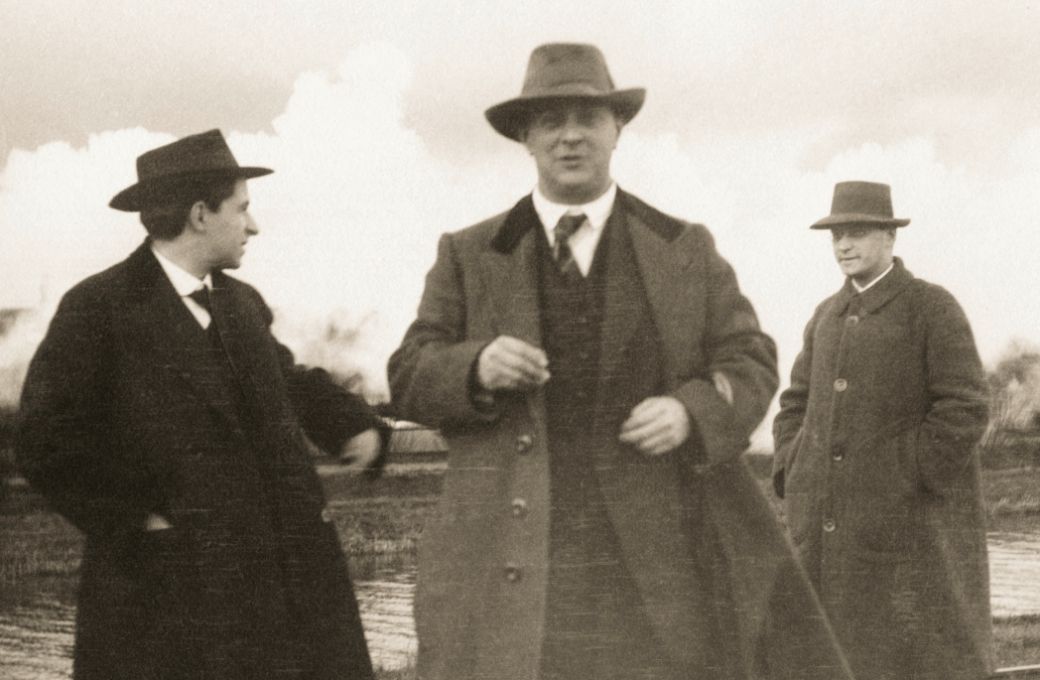 Erwin Stein, Arnold Schoenberg and Anton Webern in 1914 &copy; Arnold Schönberg Center Wien
