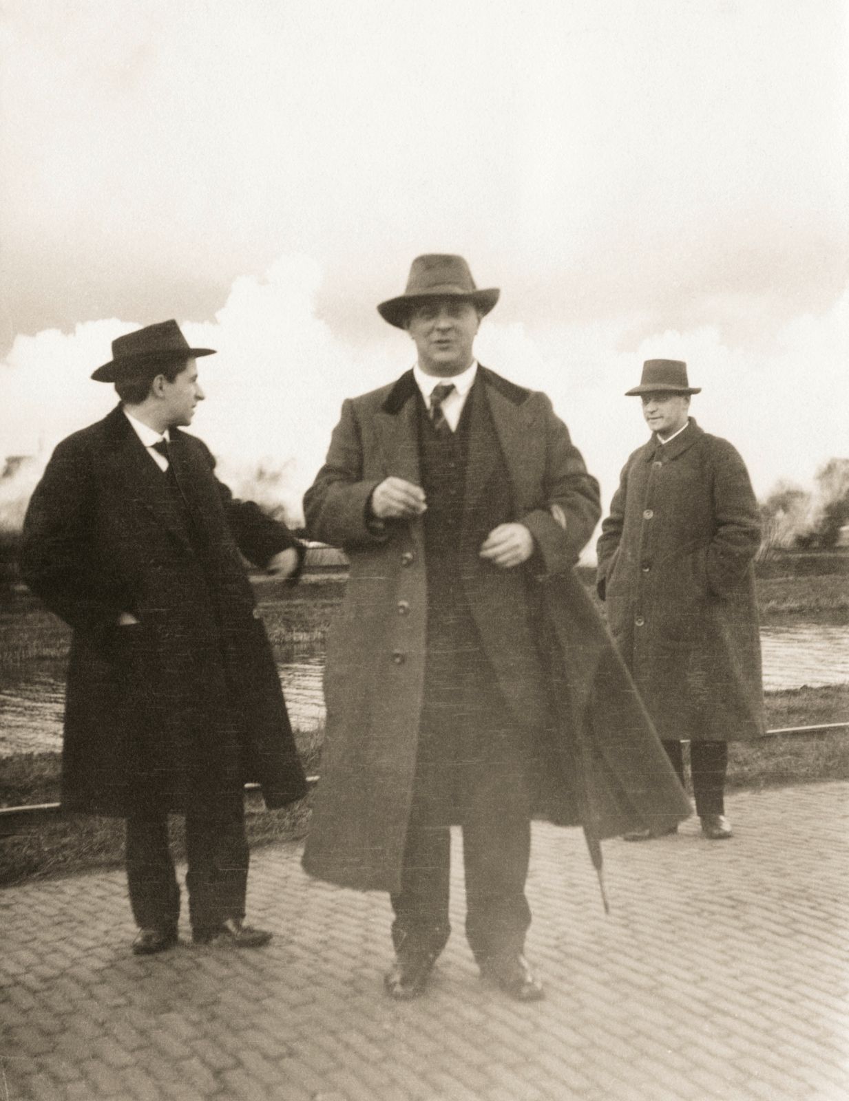 Erwin Stein, Arnold Schoenberg and Anton Webern in 1914 &copy; Arnold Schönberg Center Wien