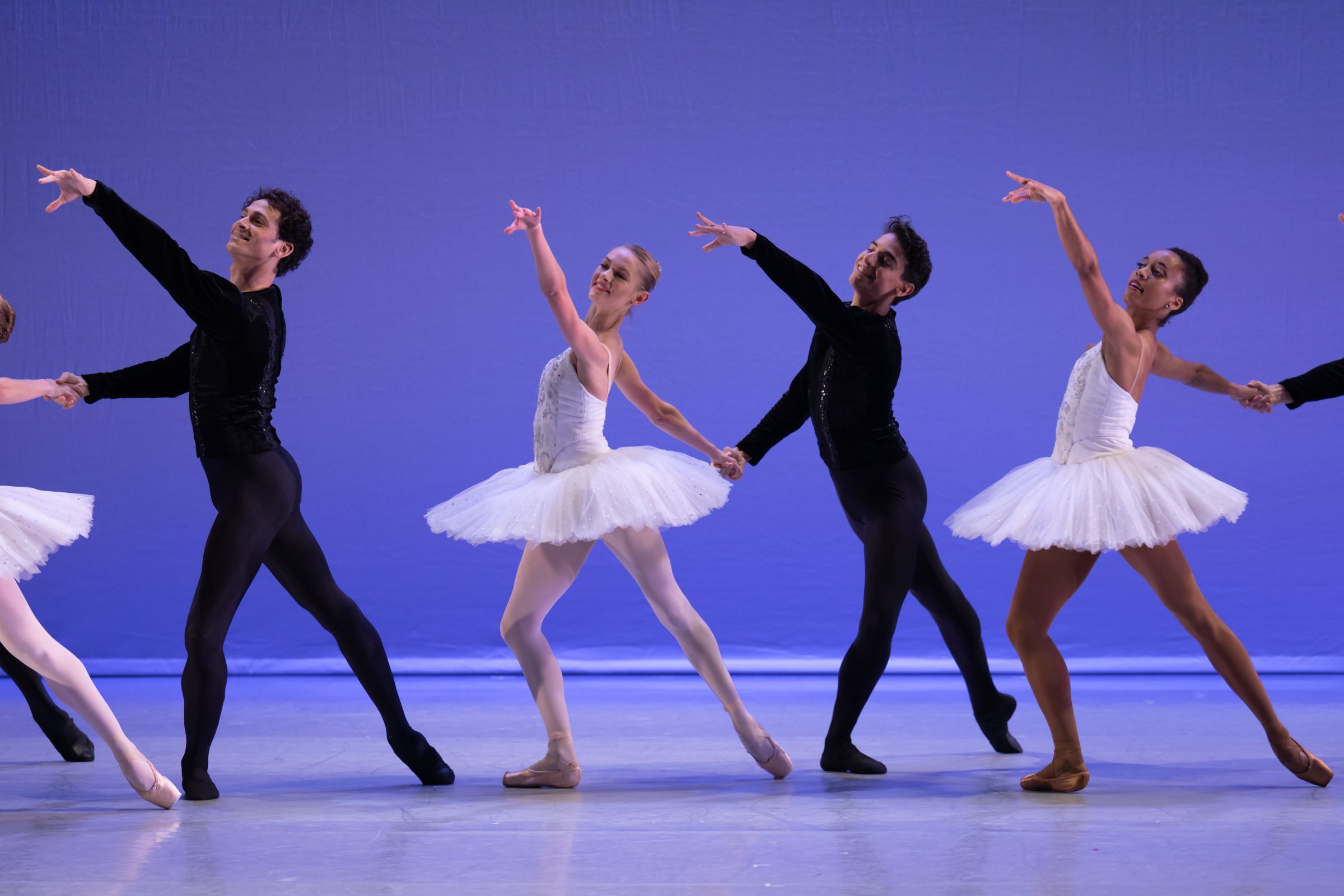 Alejandro Virelles, Isadora Bless, Nicholas Mihlar and Miranda Silveira in Page's <i>Larina Waltz</i> &copy; Photography by ASH
