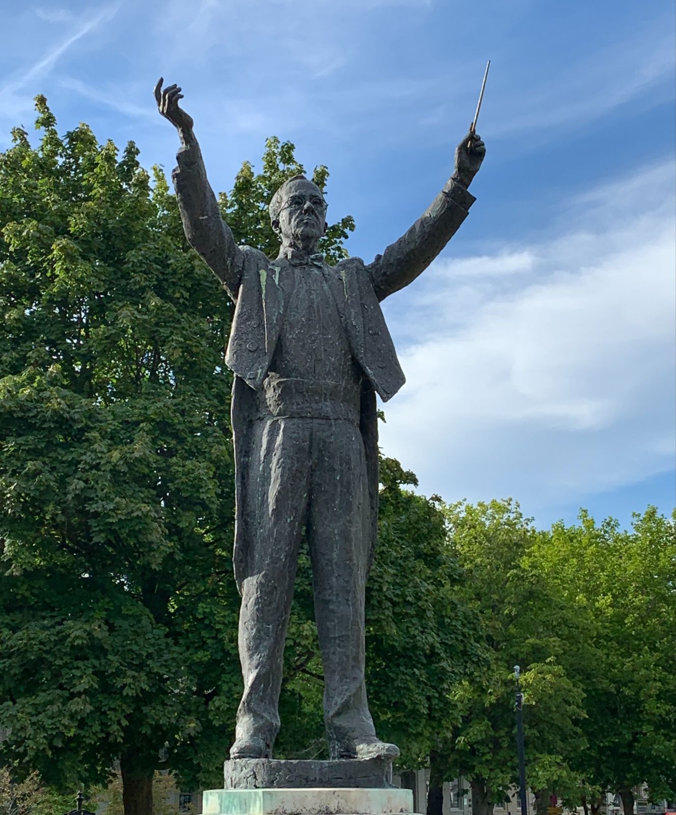 Statue of Gustav Holst in Cheltenham's Imperial Gardens © Mark Pullinger