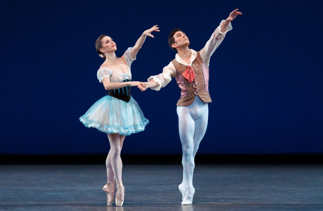 Megan Fairchild and Anthony Huxley in Balanchine's <i>Le Baiser de la fée</i> © Erin Baiano