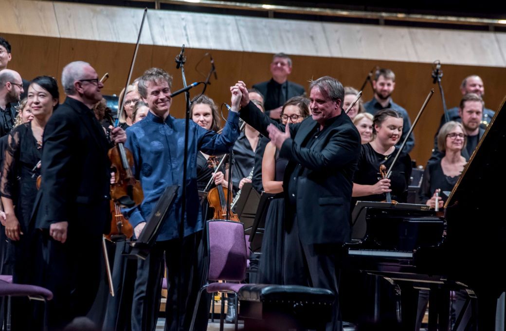 Paul Lewis, John Storgårds and the BBC Philharmonic © Chris Payne