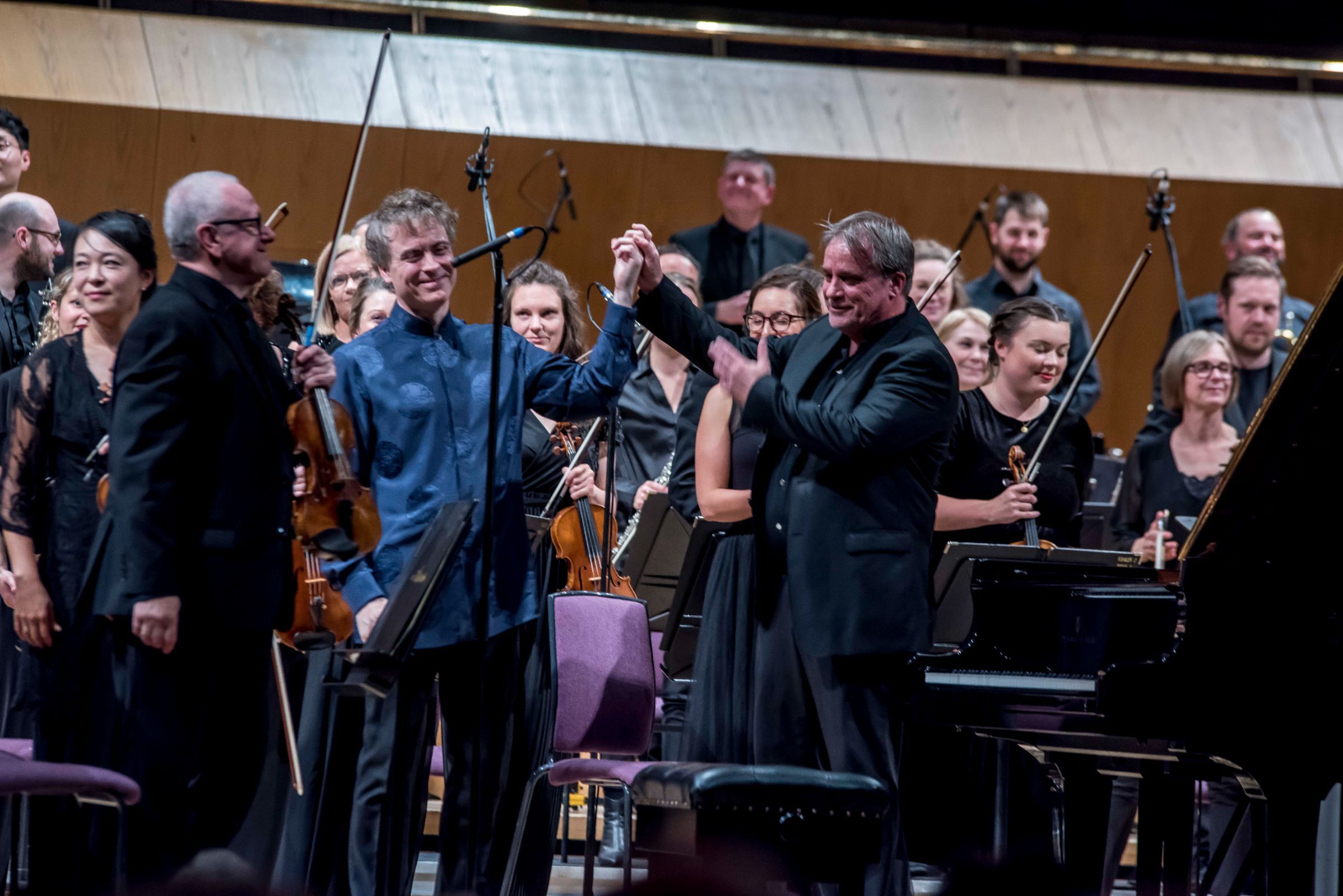 Paul Lewis, John Storgårds and the BBC Philharmonic © Chris Payne