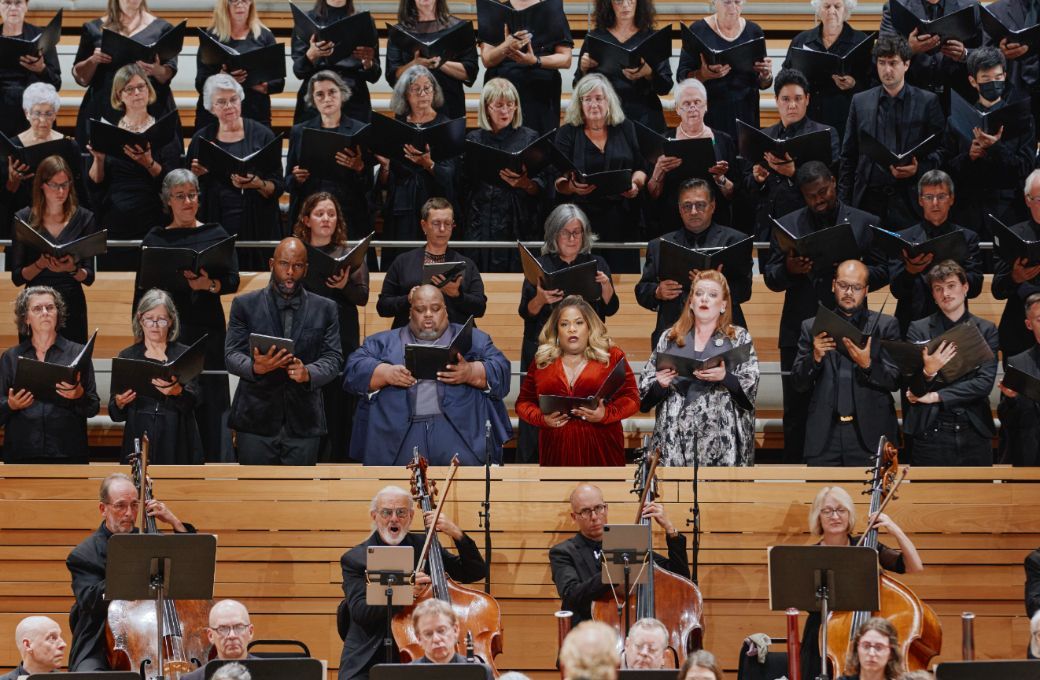 Ryan Speedo Green, Limmie Pulliam , Latonia Moore, Jennifer Johnson Cano and the Ch&oelig;ur M&eacute;tropolitain &copy; Fran&ccedil;ois Goupil | Orchestre M&eacute;tropolitain