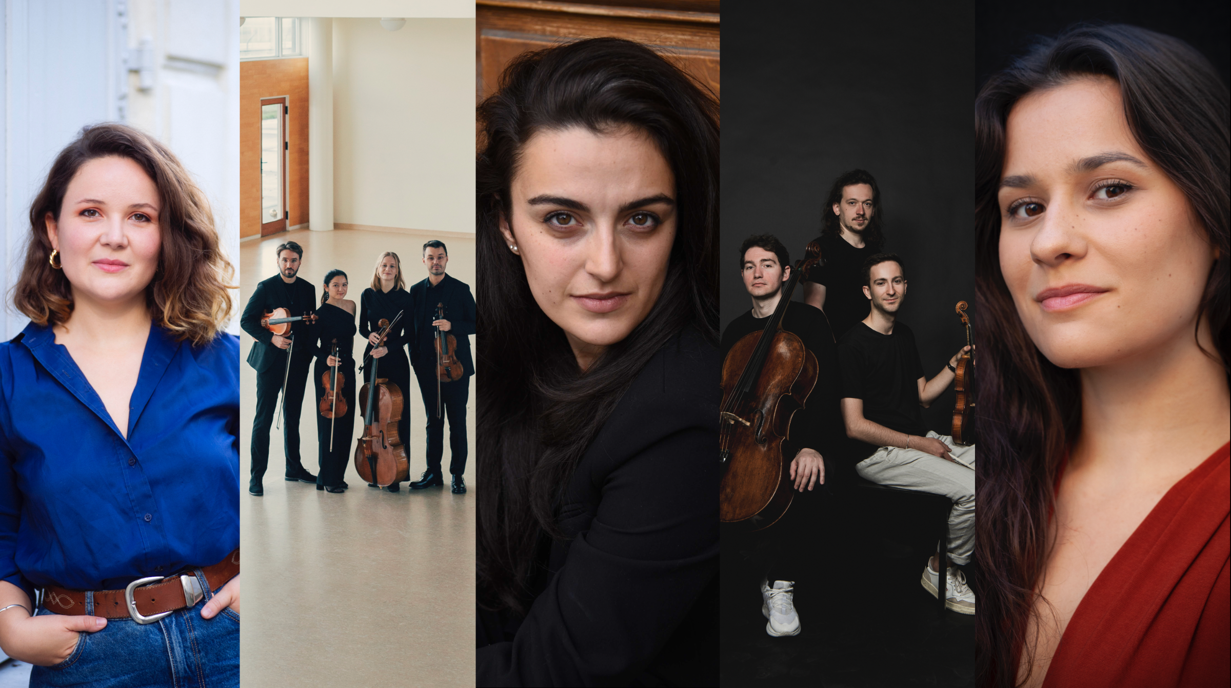 Camille Chopin, le Quatuor Novo, Ninon Hannecart-Ségal, le Trio Nebelmeer, Juliette Mey &copy; Angéline Moizart, Maya Matsuura, Sarah Ségal, Vincent Lappartient, peterbut