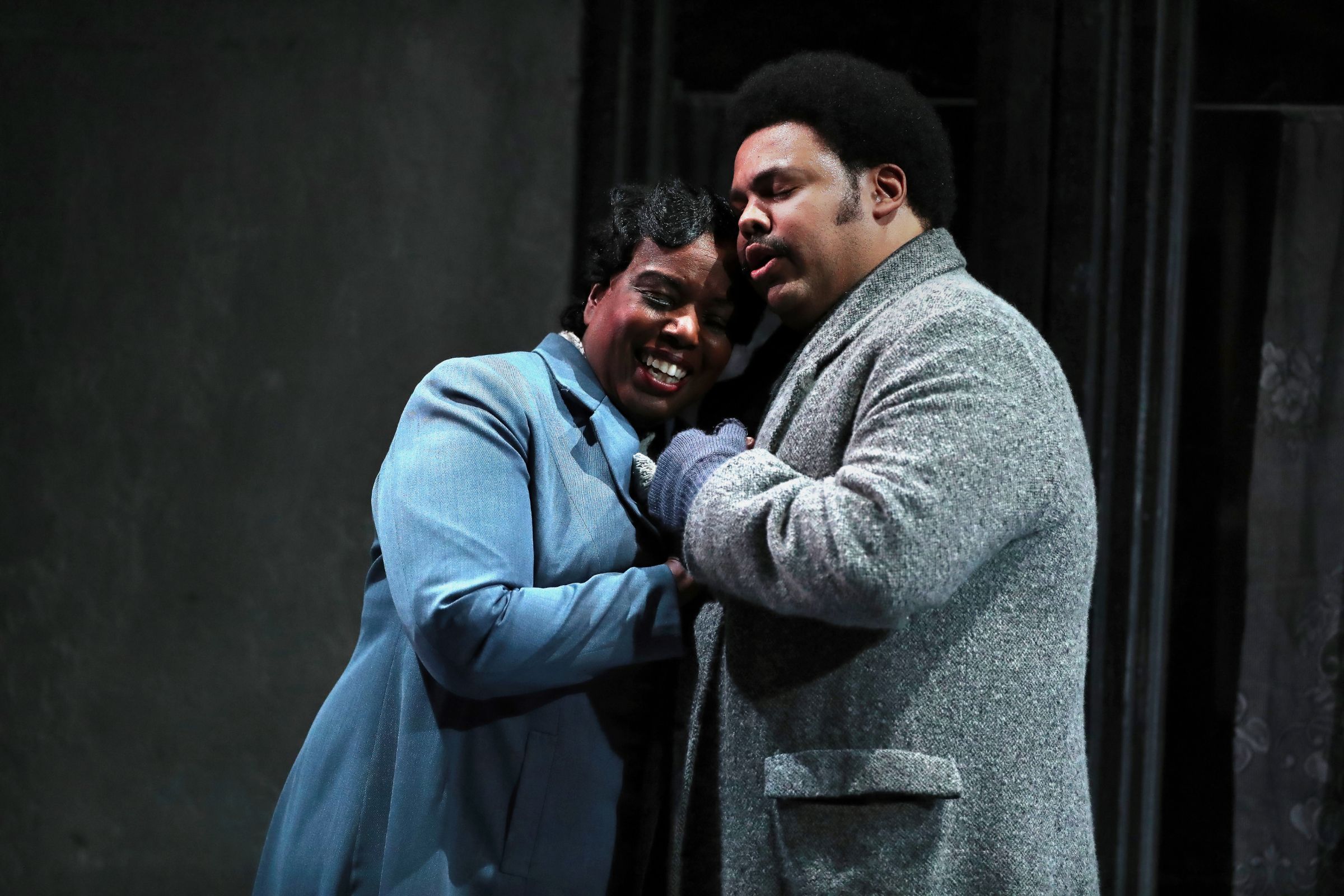 Nadine Benjamin (Mimì) and Joshua Blue (Rodolfo) &copy; Lloyd Winters